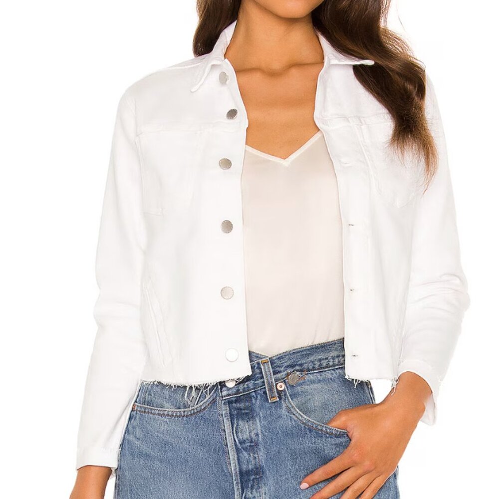 L'AGENCE Janelle Slim Jacket White  S/P - Picture 4 of 6